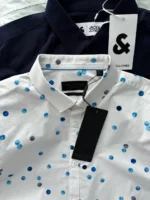 پیراهن اورجینال سلکتد مدل Slim Fit آستین سه ربع - تصویر 4