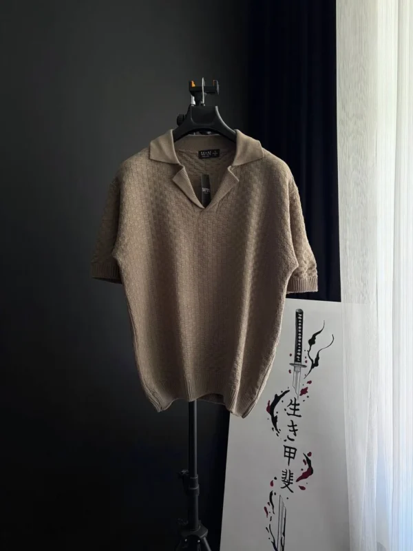 پولوشرت اورجینال بوهومن مدل Basket Knitted Polo - تصویر 3