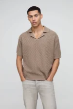 پولوشرت اورجینال بوهومن مدل Basket Knitted Polo - تصویر 7
