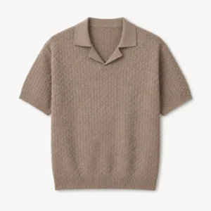 پولوشرت اورجینال بوهومن مدل Basket Knitted Polo