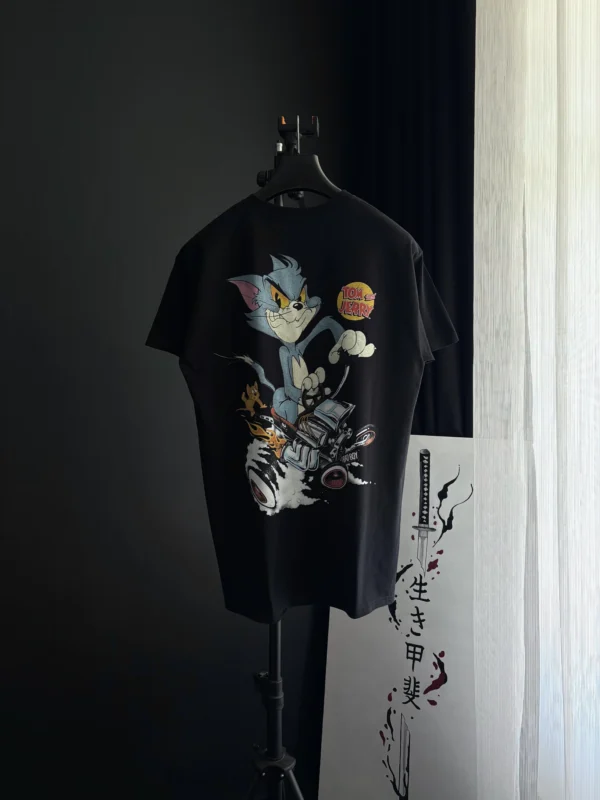 تیشرت اورجینال BoohooMAN مدل Tom & Jerry Oversized 3