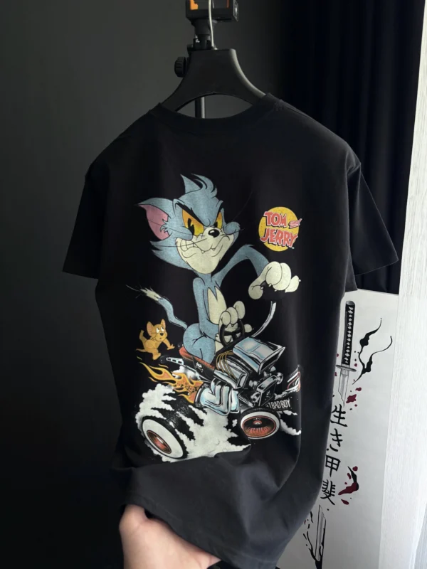 تیشرت اورجینال BoohooMAN مدل Tom & Jerry Oversized 5