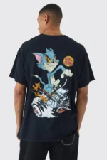 تیشرت اورجینال BoohooMAN مدل Tom & Jerry Oversized 8